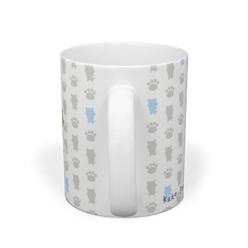 【マグカップ】かこにゃん柄 青ver.