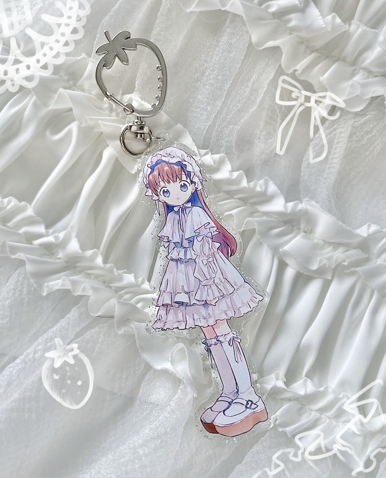 白ロリィタアクリルキーホルダー