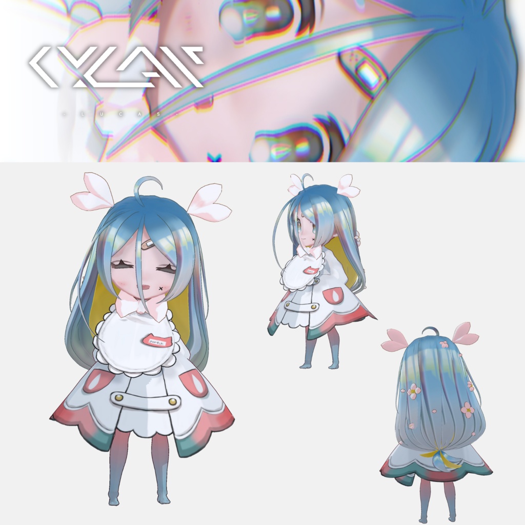 オリジナル3Dモデルおよもよちゃん【VRoid 3Dモデル、.vroidデータ付】