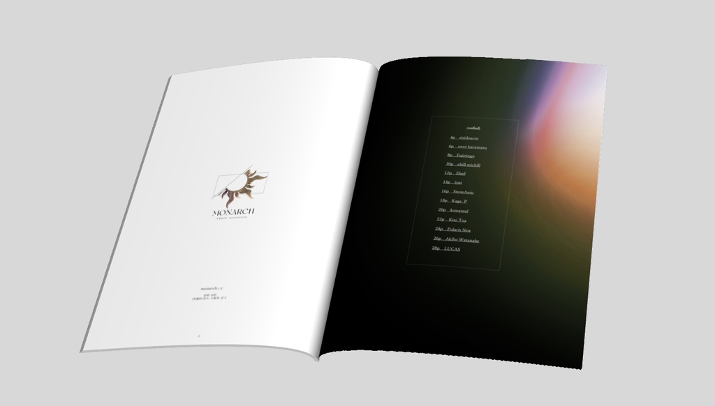 【セール中】VRoidアクセサリーマガジン「MONARCH」 #MONARCH_V