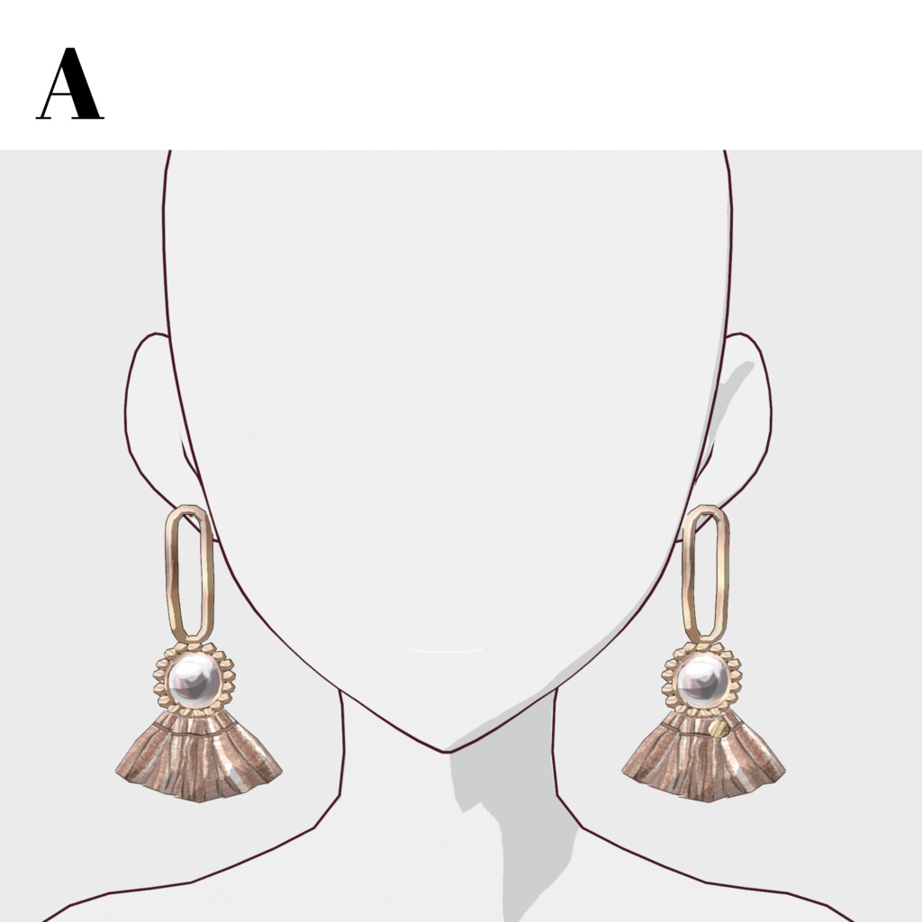 セール中!!【VRoid正式版対応】ピアス13種(ヘアープリセット)