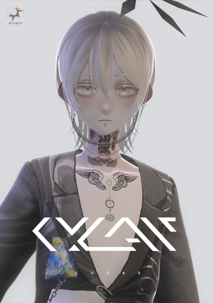 【VRoid】マーブルジャケット&パーカーセットアップ