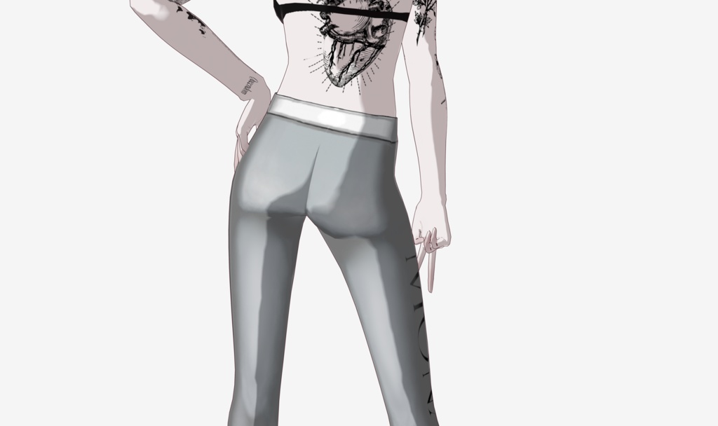 【無料版あり】チェーンビスチェダウンコート #VRoid【Ambition Model】