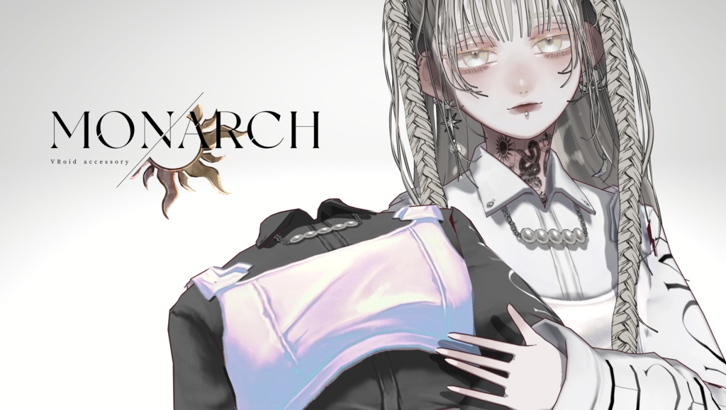 【無料版あり】ビニールビスチェ&タイトスカート#VRoid 【SOUZOU Model】