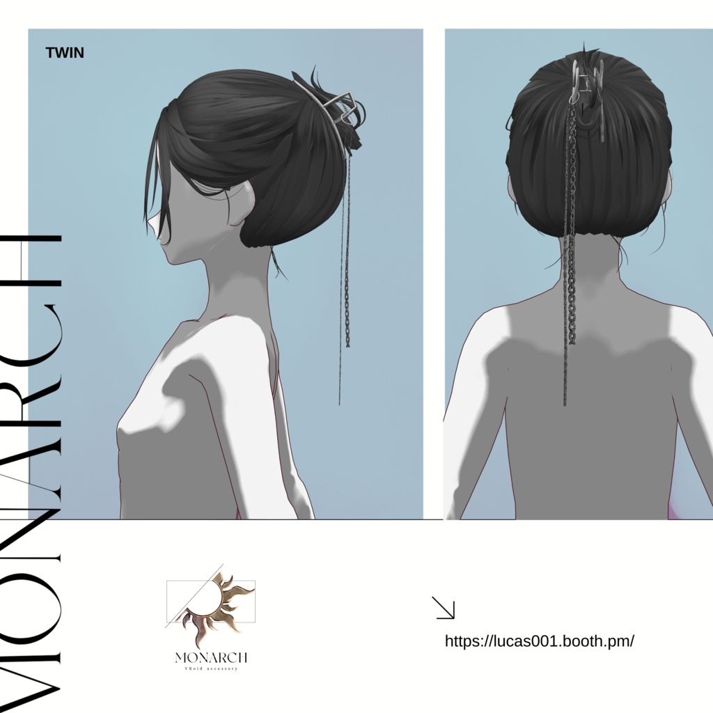 VRoidバンスクリップヘアプリセット