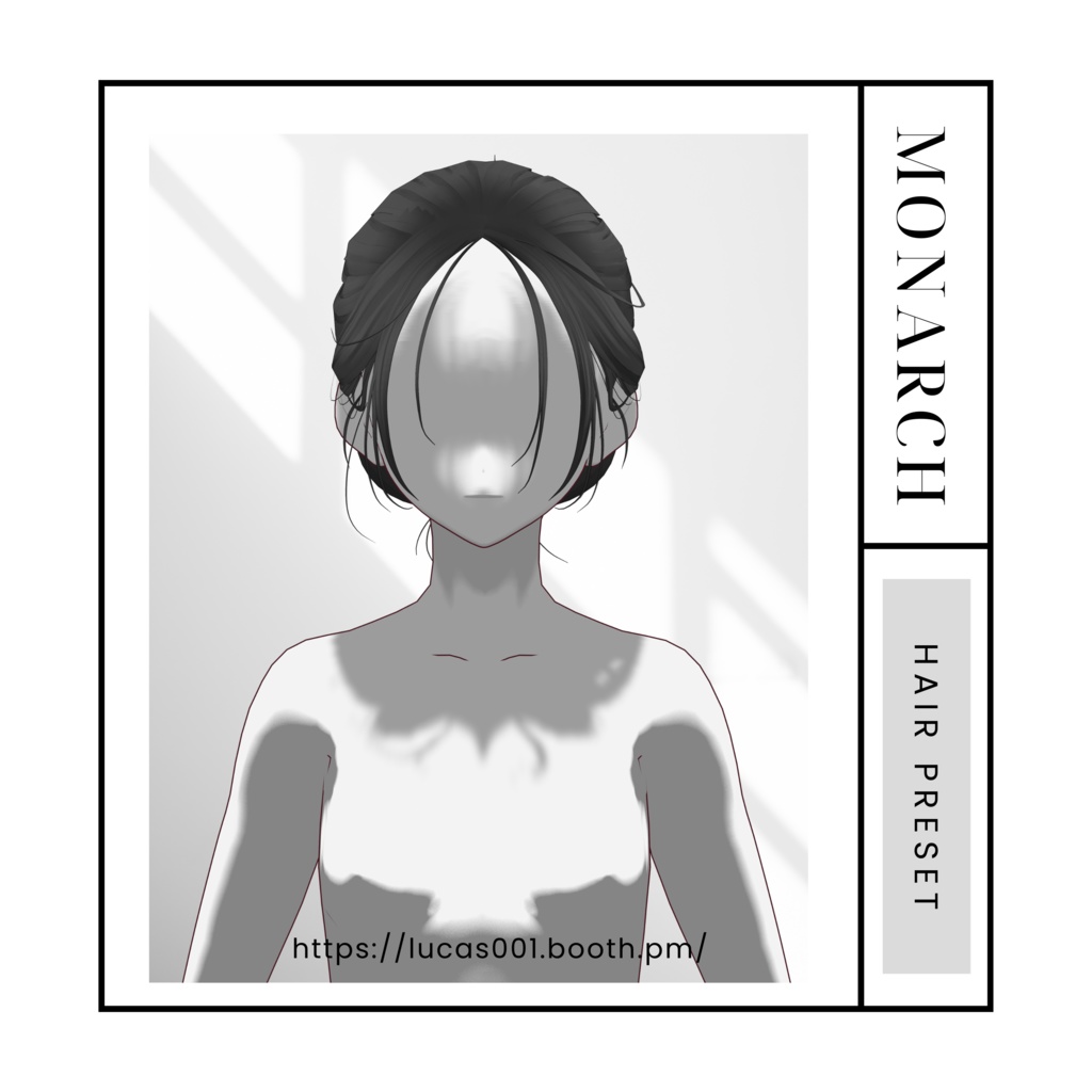 VRoidバンスクリップヘアプリセット