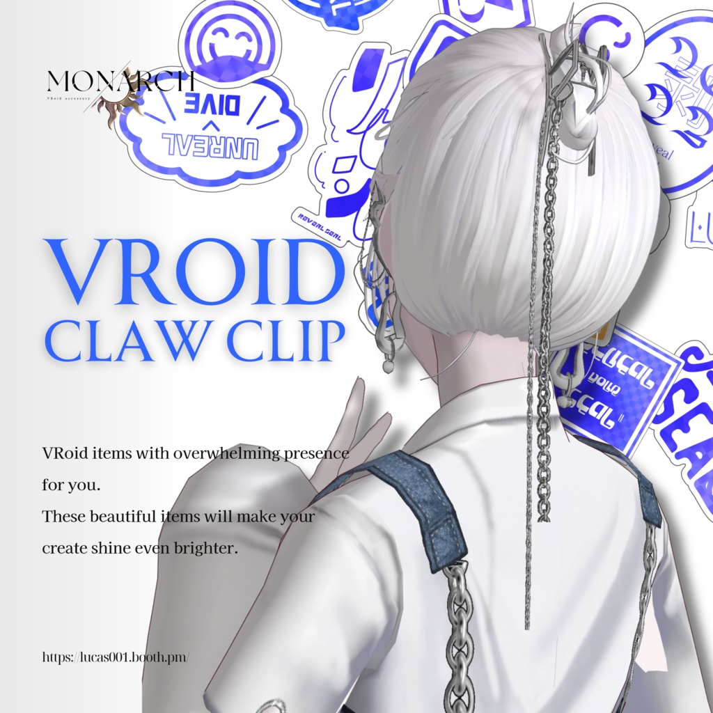 VRoidバンスクリップヘアプリセット