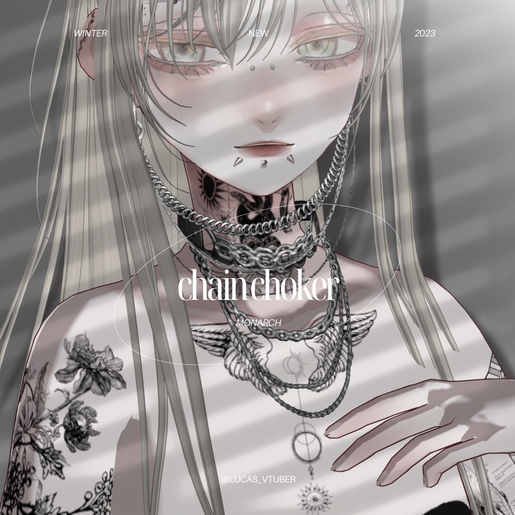 【#VRoid】チェーンチョーカー