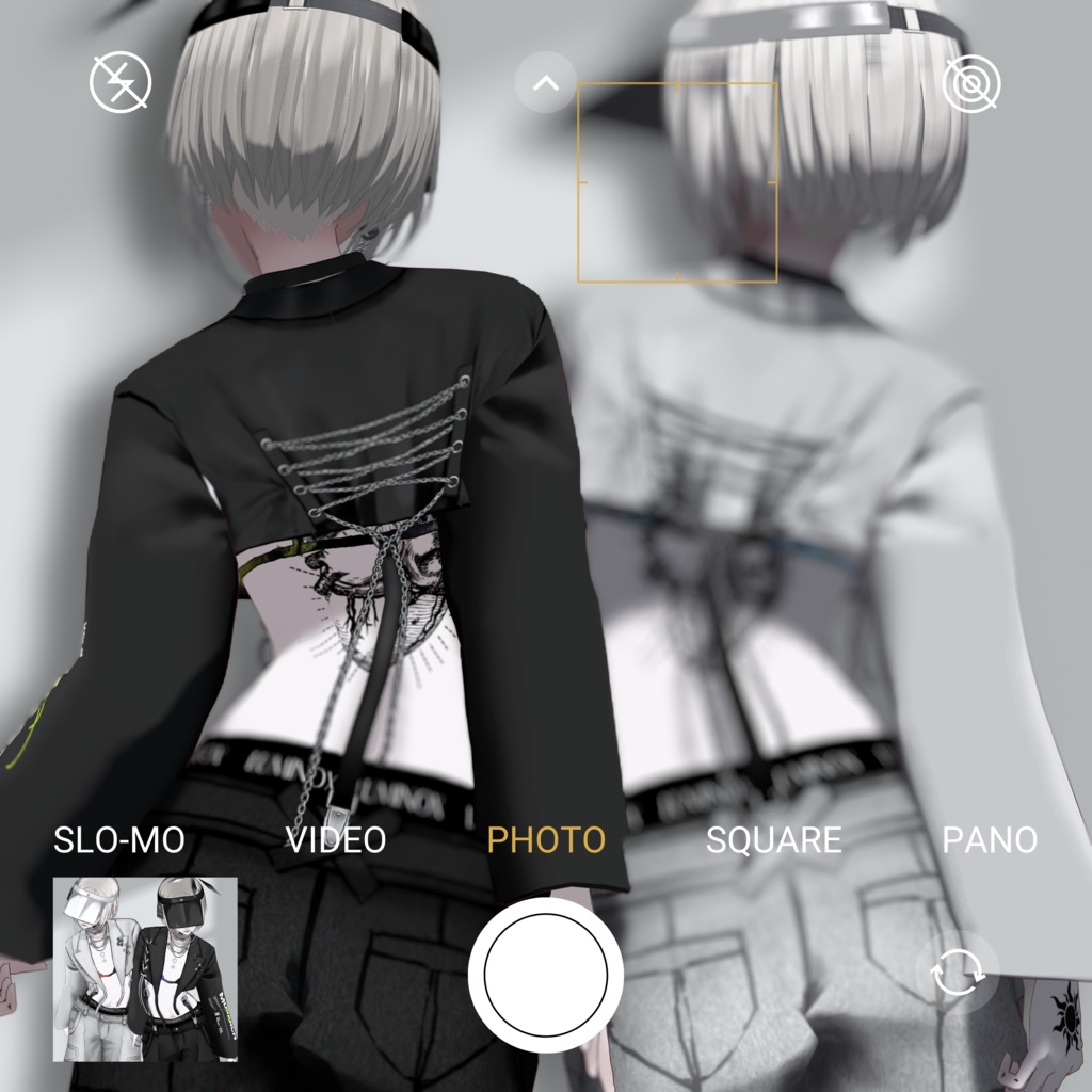 【#VRoid】ボブヘアー&ショートジャケットセットアップ
