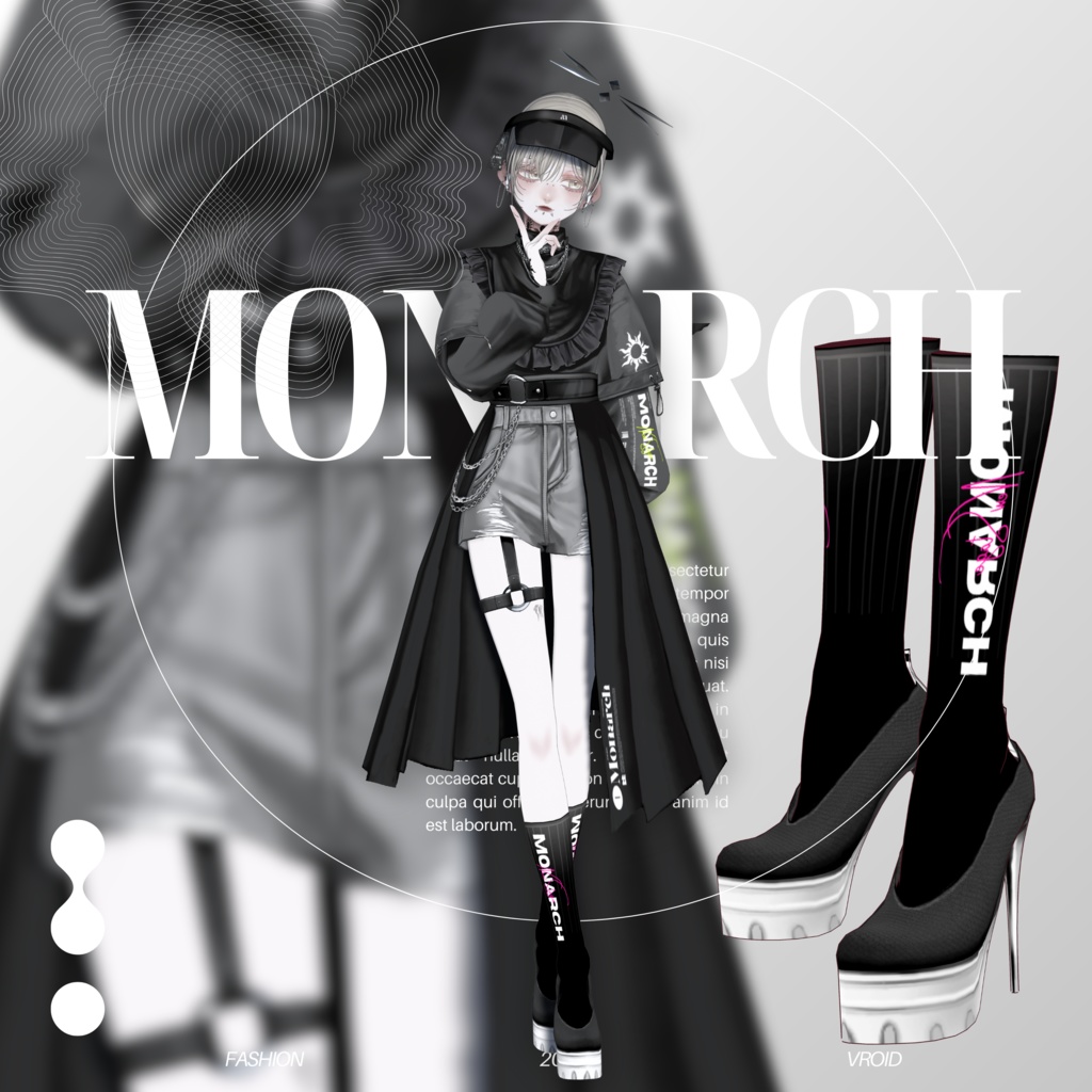 【#VRoid】MONARCH Style 2024ver. setup #MONARCH_V