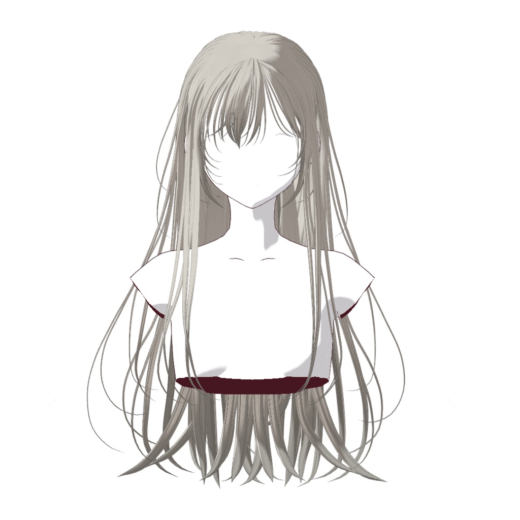 【#VRoid】ストレートロングヘア #MONARCH_V