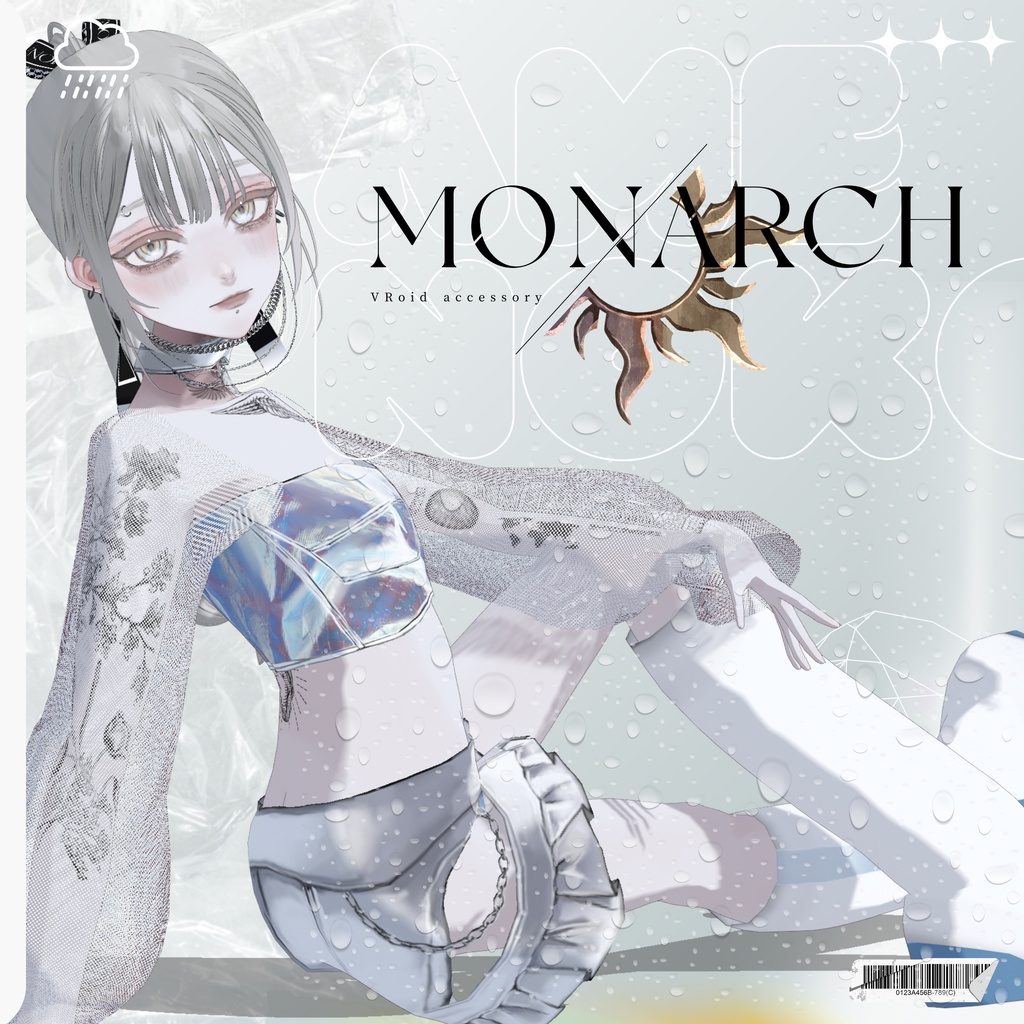 【#VRoid】オーロラシースルーセットアップ #MONARCH_V