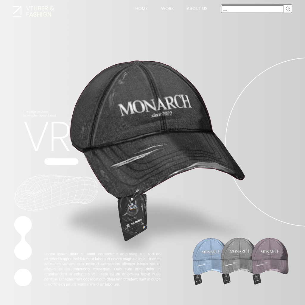 【#VRoid】MONARCH デニムキャップ #MONARCH_V