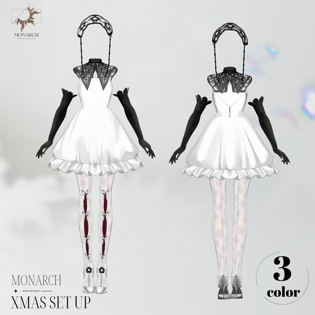 【#VRoid】MONARCH Xmas set up #MONARCH_V