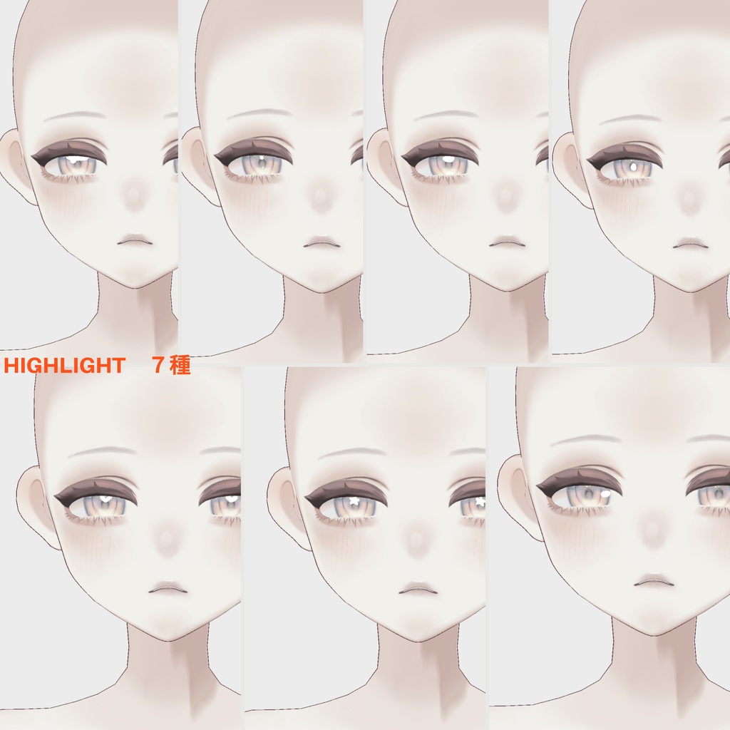 【#VRoid】顔プリセット -chiffon‐ #MONARCH_V