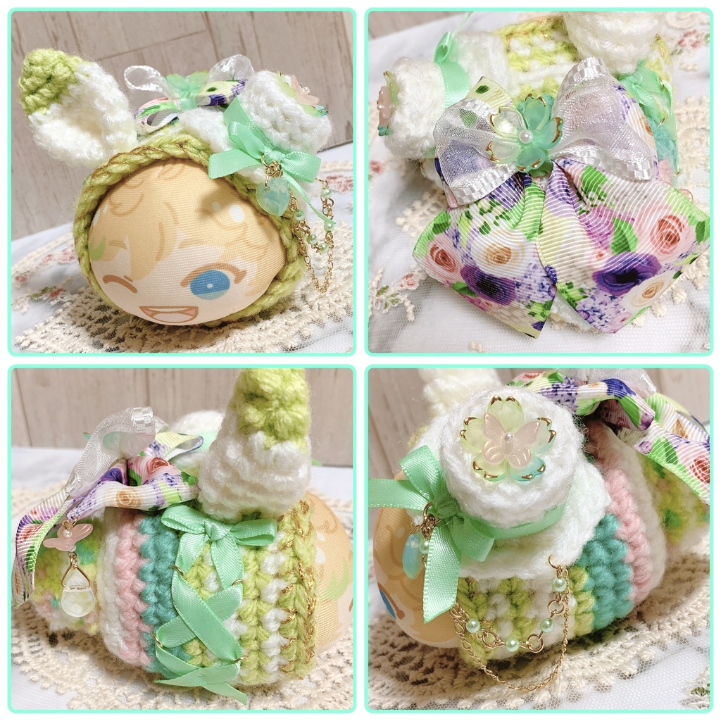 おまんじゅう着ぐるみ 桜と蝶のフラワーガーデン