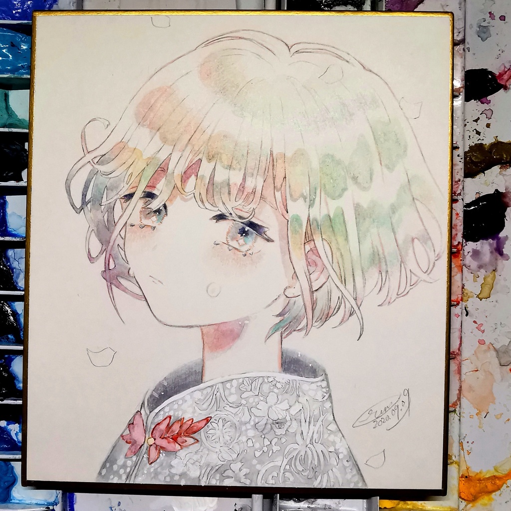 *1/4色紙原画A*