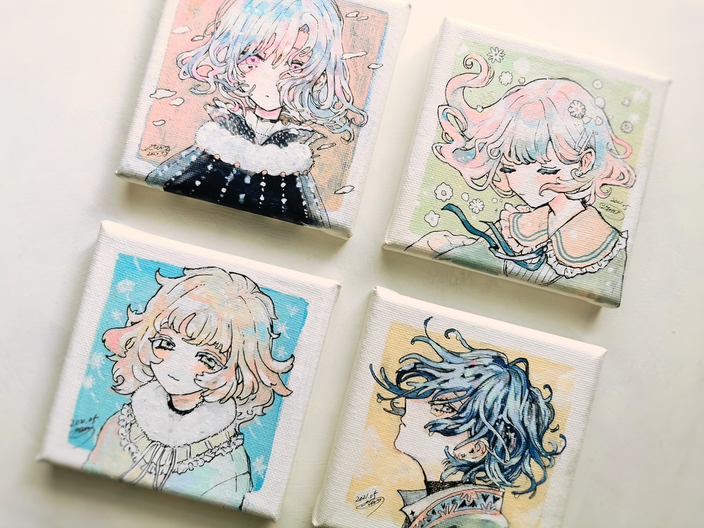 原画*いろとりどりのあの子たち1-4