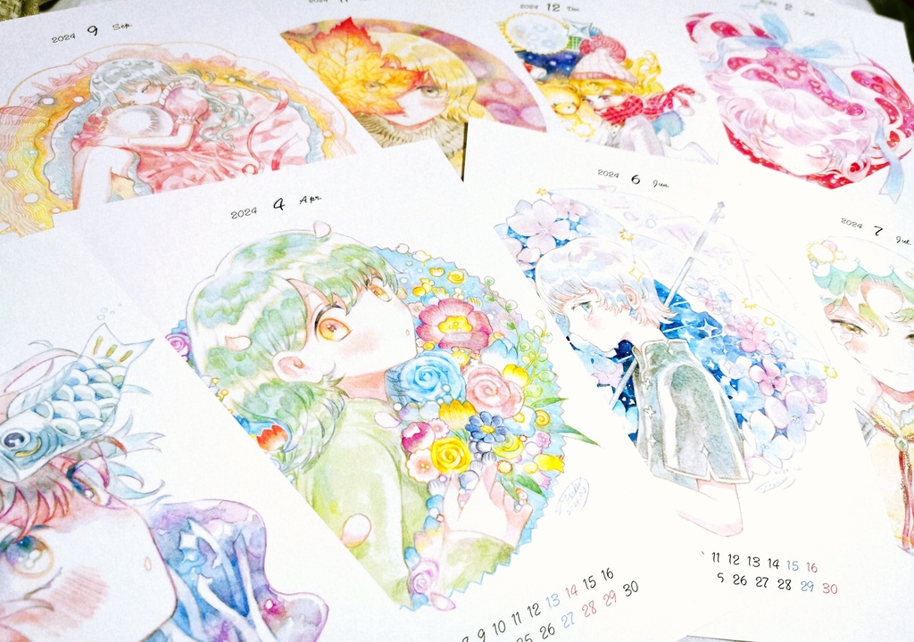 【在庫販売】カレンダー【2024年4月始まり】