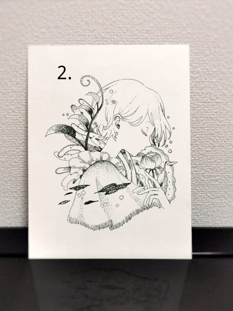 ペン画原画1、2