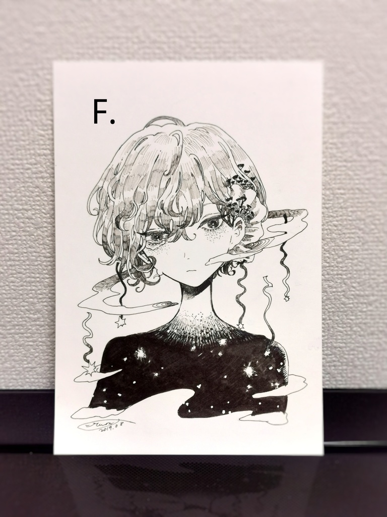 ペン画原画A-J