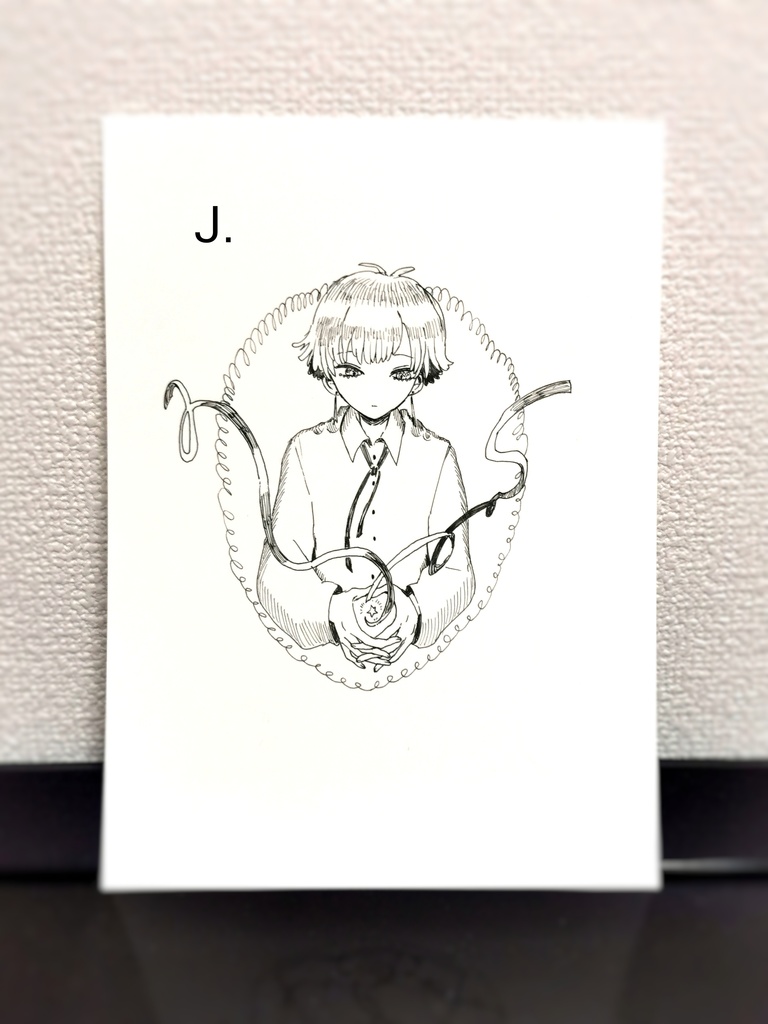 ペン画原画A-J