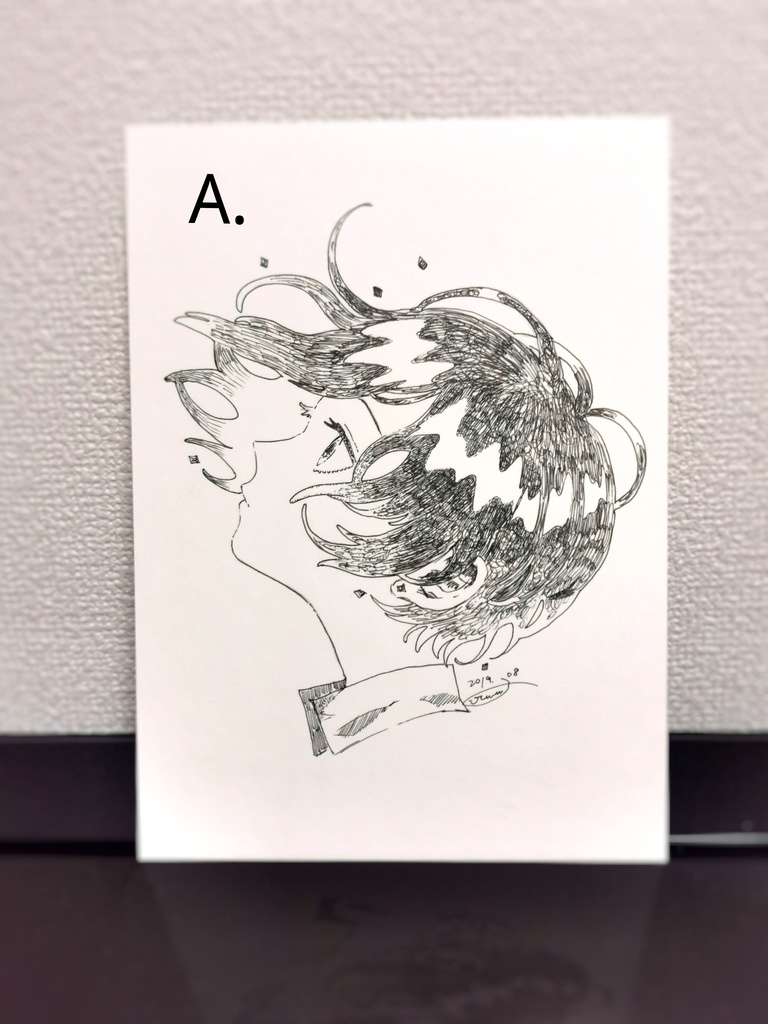 ペン画原画A-J