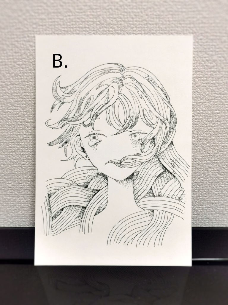 ペン画原画A-J