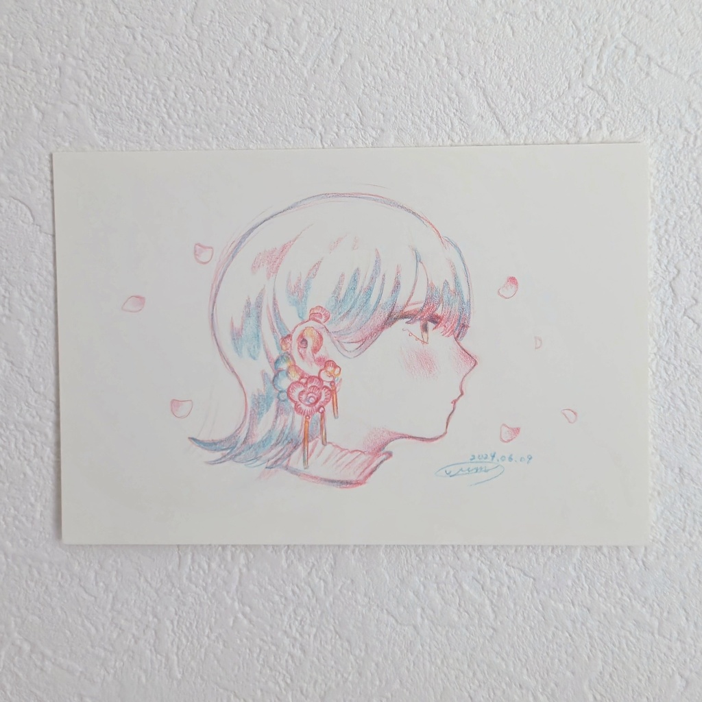 原画「3色ドローイング」1~6