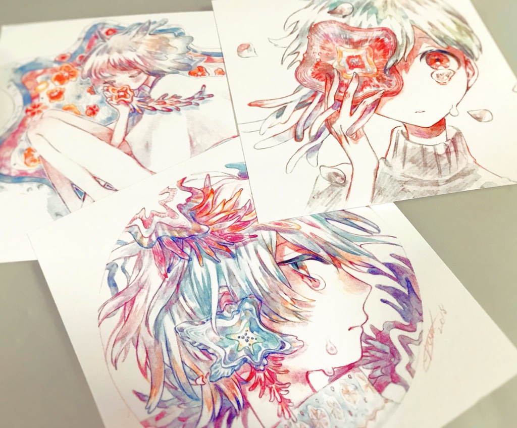 「うみくらげ」正方形カード