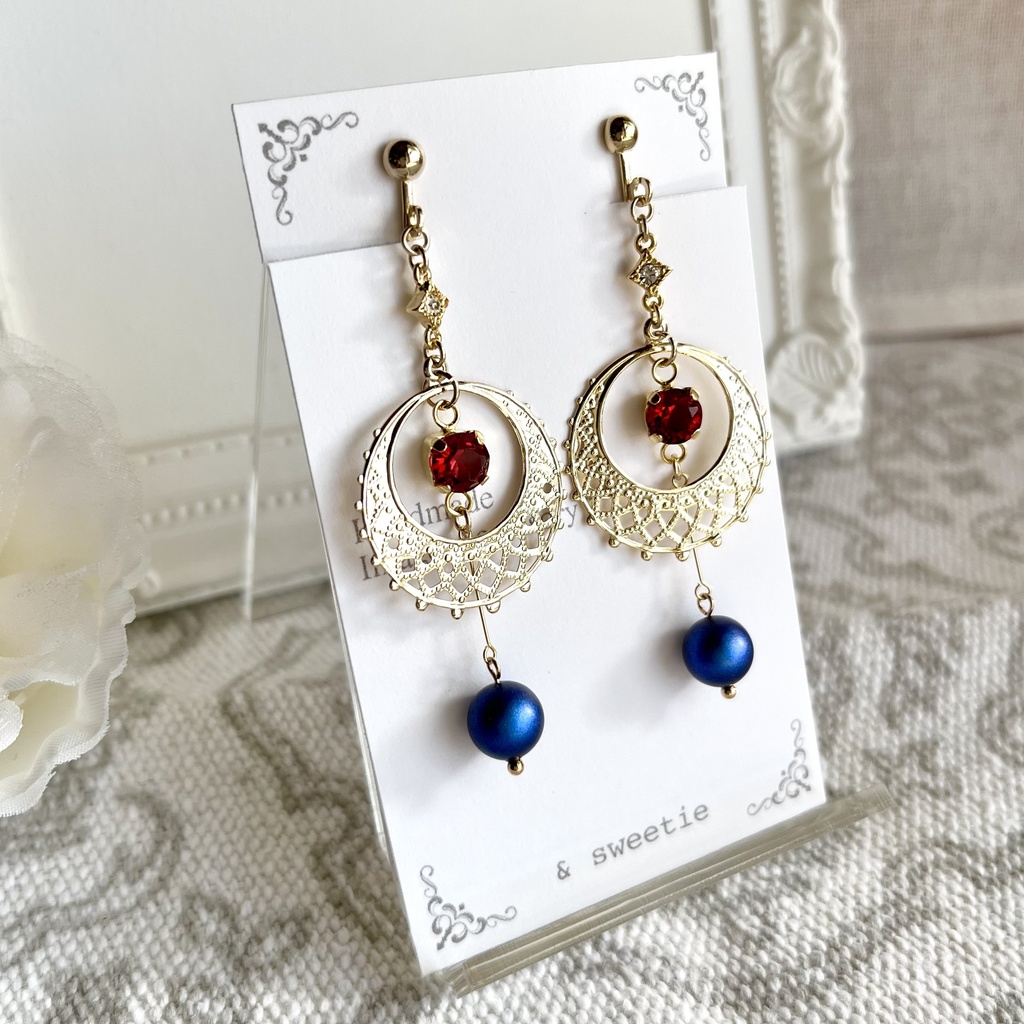 【ツイステ】ポムフィオーレイメージ/イヤリング・ピアス