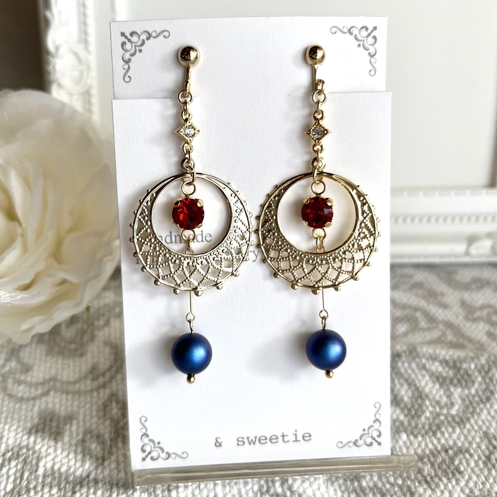 【ツイステ】ポムフィオーレイメージ/イヤリング・ピアス