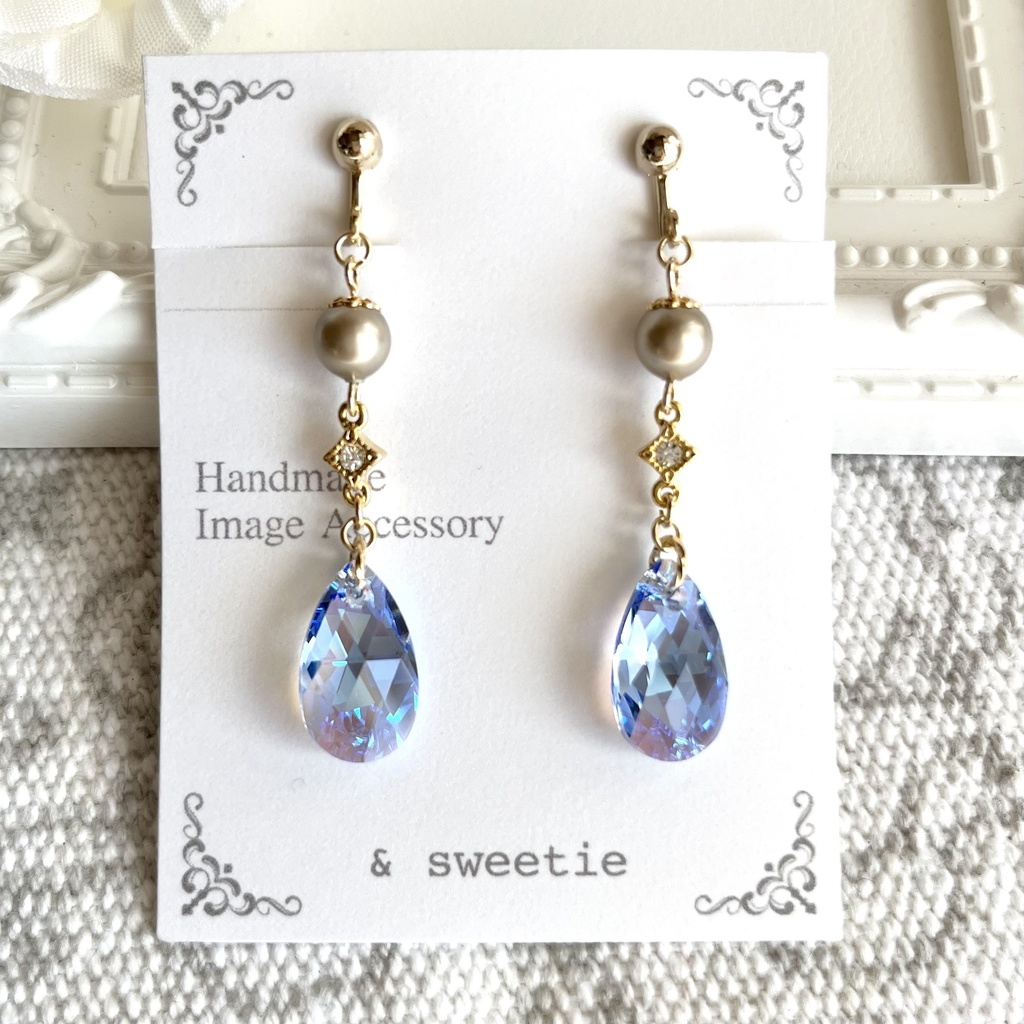 【ツイステ】ヴィルイメージ/クリスタルドロップのイヤリング・ピアス