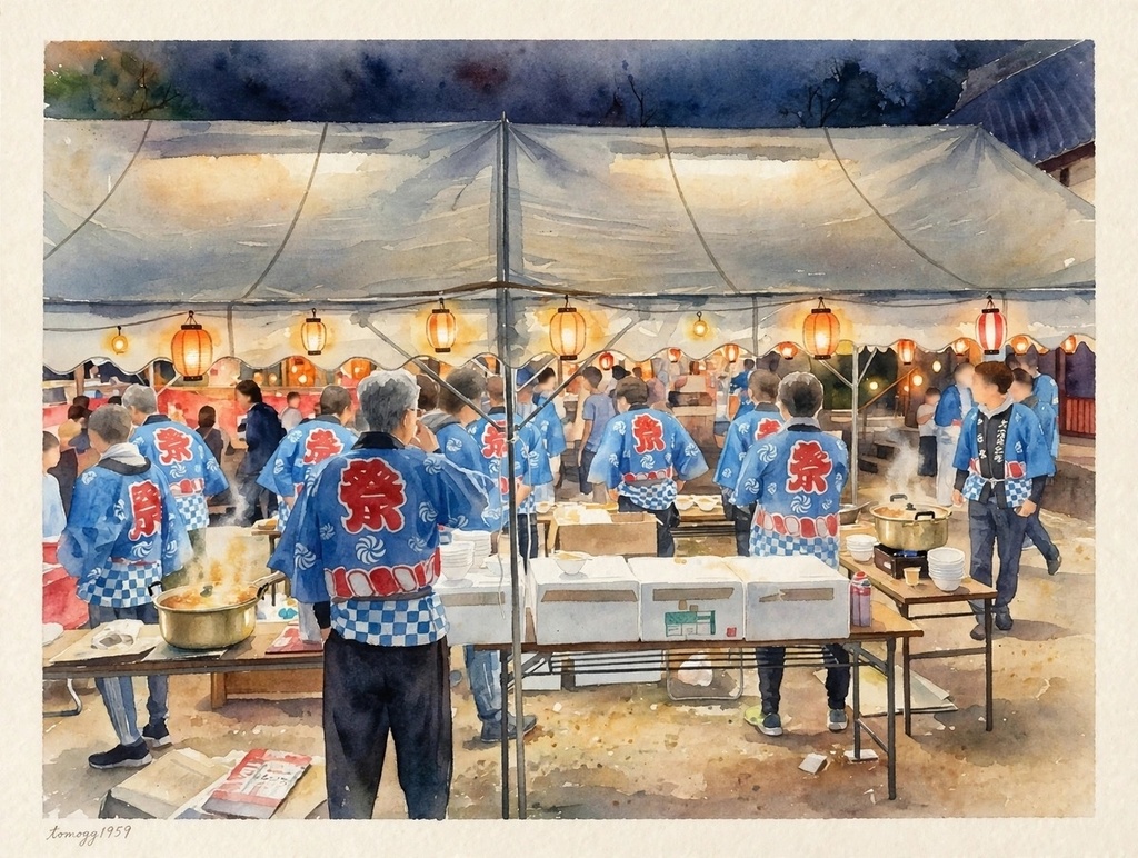 祭り/田舎の秋祭り風景