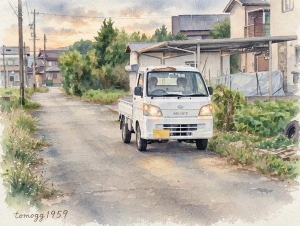 働く車、軽トラ、軽バン  Japanese mini pickup truck