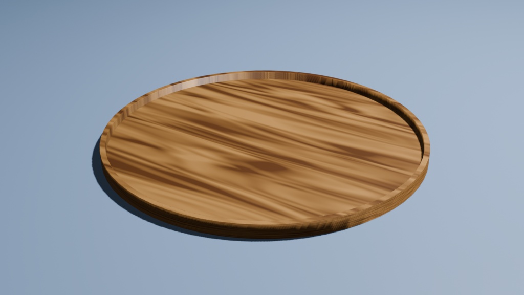 木製お盆（円形）【無料版あり】