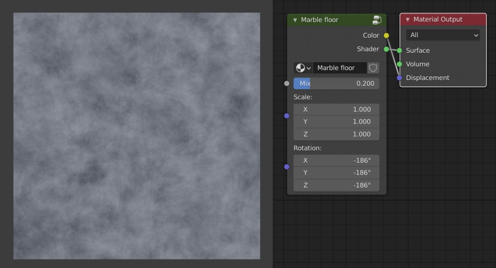 【マテリアル】Blender用コンクリート・大理石