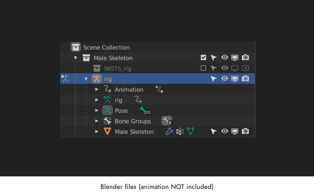 ローポリ人体モデル(Mixamoアニメーションガイド付き)