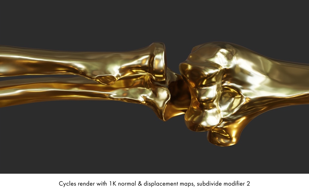 ハイポリ リグ付き人体骨格モデル(男女)