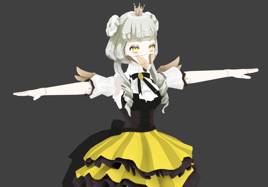 【VRChat対応】カナリアちゃん【関節球体人形】Avalab.aiギフトコード付き