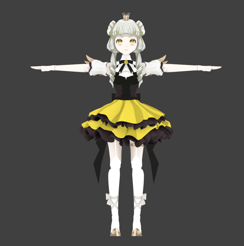 【VRChat対応】カナリアちゃん【関節球体人形】Avalab.aiギフトコード付き