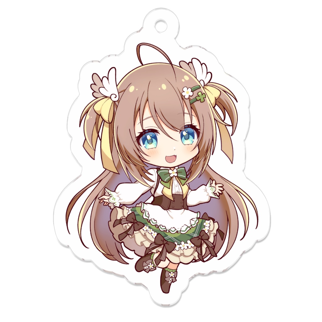 ゆずこのふわふわアクリルキーホルダー