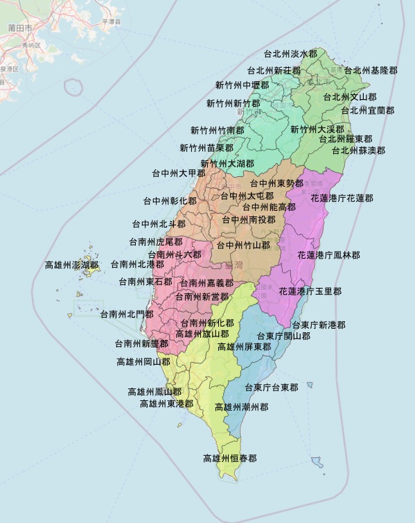 日本国郡地図