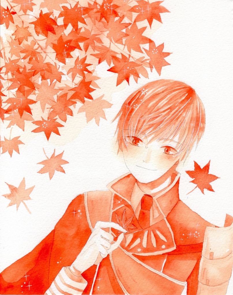 刀剣乱舞 一期一振 水彩原画
