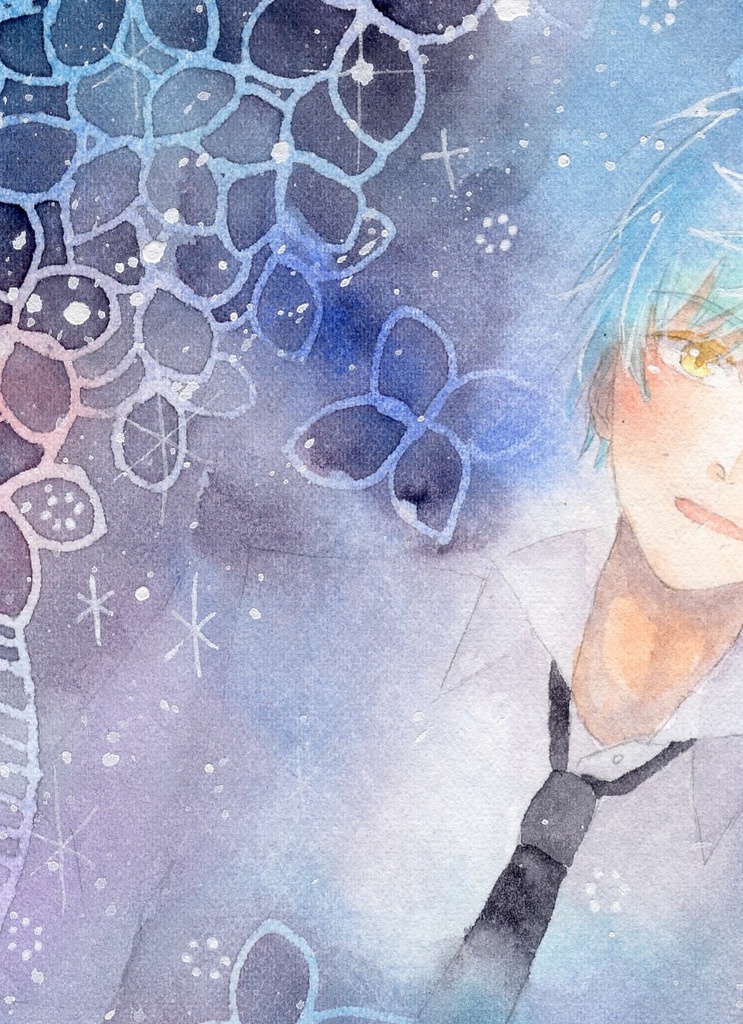 刀剣乱舞 一期一振 水彩原画 描き下ろし