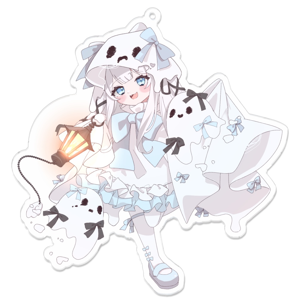 猫耳おばけなるちゃん(アクリルキーホルダー)