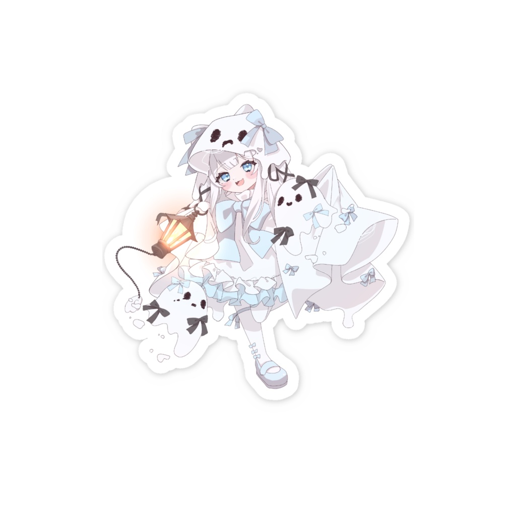 猫耳おばけなるちゃん(ステッカー)