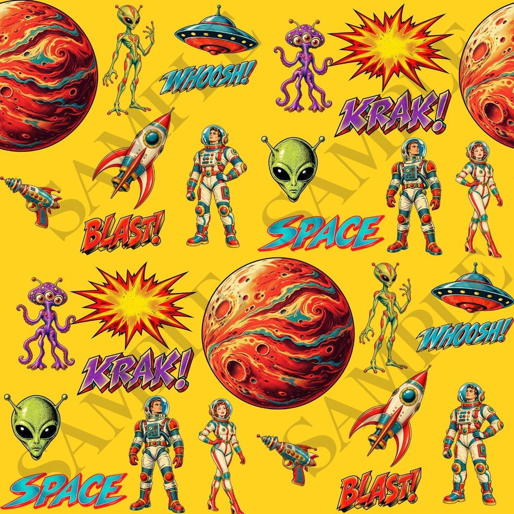 火星探査デジタルペーパー4枚セット3600×3600pxPNG・PDF|壁紙・背景素材・ラッピング・デジタル手帳|Mars Exploration