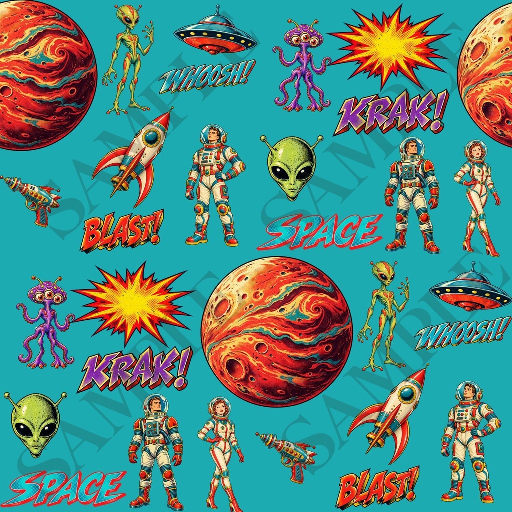 火星探査デジタルペーパー4枚セット3600×3600pxPNG・PDF|壁紙・背景素材・ラッピング・デジタル手帳|Mars Exploration