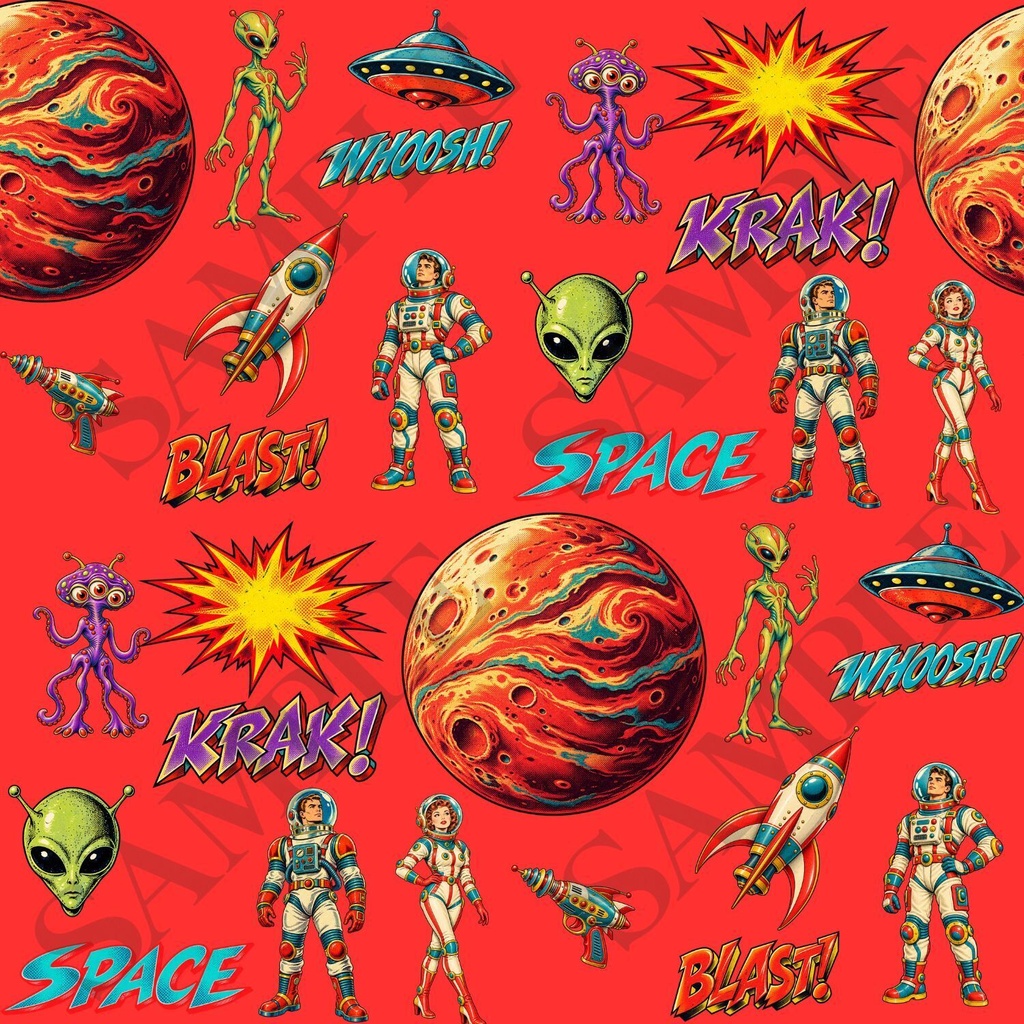火星探査デジタルペーパー4枚セット3600×3600pxPNG・PDF|壁紙・背景素材・ラッピング・デジタル手帳|Mars Exploration